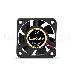 Вентилятор ExeGate EX04010S2P, 40x40x10 мм, подшипник скольжения, 2pin, 5500RPM, 22dBA