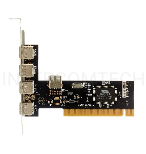 Контроллер Exegate EXE-352 PCI, 4*USB2.0 ext + 1*USB2.0 int (OEM) EX281227RUS