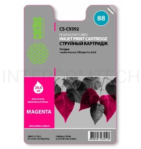 Картридж струйный Cactus CS-C9392 пурпурный для №88 HP Officejet Pro K550 (29ml)