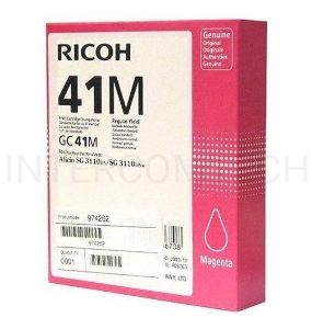 Картридж струйный Ricoh GC41M пурпурный для Aficio 3110DN/DNw/SFNw/7100DN/3100SNw (2200стр.) гелевый