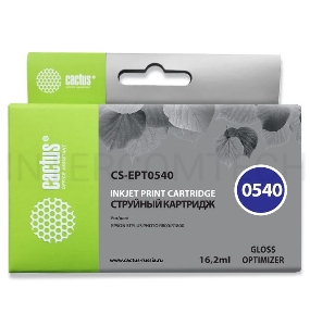 Картридж струйный Cactus CS-EPT0540 прозрачный для Epson Stylus Photo R800/ R1800 (16,2ml)