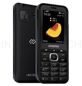 Мобильный телефон Digma LINX B241 32Mb черный моноблок 2.44