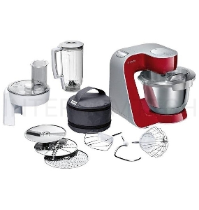 Кухонный комбайн Bosch MUM58720 1000Вт красный/серебристый