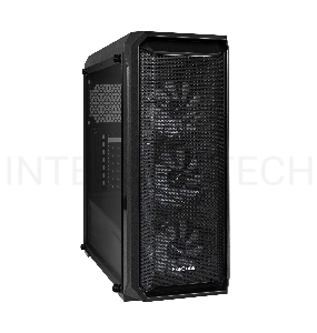 Корпус Miditower ExeGate EX290162RUS i3 NEO-NPX500 (ATX, NPX500 12см, 2*USB+1*USB3.0, HD аудио, черный, 3 вент. 12см с RGB подсветкой, контроллер + ПДУ, ARGB MB кабель, пылевые фильтры, боковая панель - закаленное стекло)