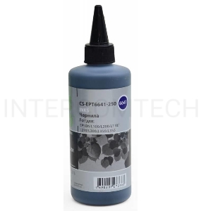 Чернила Cactus CS-EPT6641-250 черный 250мл для Epson L100/L110/L120/L132/L200/L210/L222/L300/L312/L350/L355/L362/L366/L456/L550/L555/L566/L1300