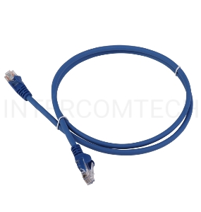Патч-корд Lanmaster LAN-PC45/U5E-5.0-BL вилка RJ-45-вилка RJ-45 кат.5е 5м синий LSZH (уп.:1шт)