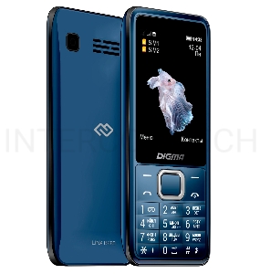 Мобильный телефон Digma LINX B280 32Mb темно-синий моноблок 2.8