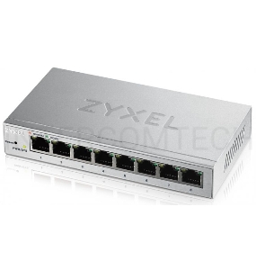 Коммутатор ZyXEL GS1200-8 Smart 8-port GbE Web Managed Switch, 60W, VLAN, IGMP, QoS, Link Aggregation