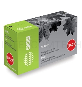 Тонер Картридж Cactus CS-EP27S черный для Canon LBP3200 MF3220 LaserBase MF3110 3200 5600 (2500стр.)