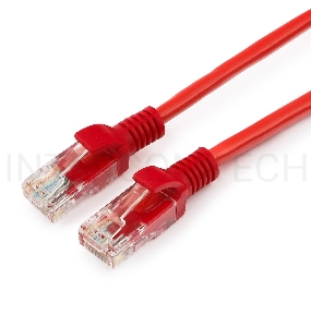 Патч-корд UTP Cablexpert кат.5e, 1м, литой, многожильный (красный)