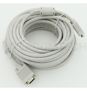 Кабель VGA DB15 (m)/DB15 (m) 15м феррит.кольца