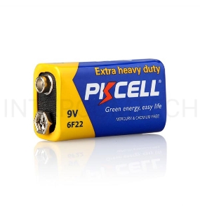 Солевой элемент питания PKCELL 6F22-1B тип - 9V(Крона) 1 шт в блистере