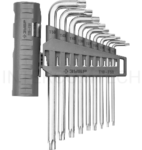 Набор ключей ЗУБР 2745-4-1_z01  эксперт длин.с шариком cr-mo torx т10-т50 9 пред