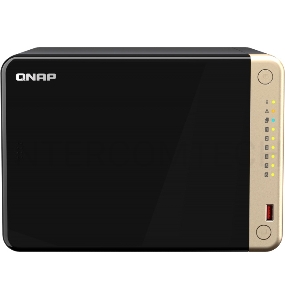 Сетевое хранилище SMB QNAP TS-664-4G NAS 6 HDD trays, 4-core Intel Celeron N5105/N5095 2.0-2.9 GHz, 4 GB RAM (1 x 4 GB) up to 16 GB (2 x 8GB), 2x2.5 Gigabit Ethernet , 2xUSB 3.2 Gen 2 (10Gbps), 2xUSB 2.0 port, 1xHDMI, 2xM.2 PCIe Gen 3 x1 slots