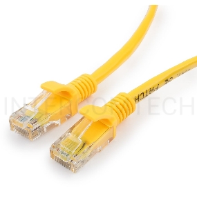 Патч-корд UTP Cablexpert кат.5e, 1м, литой, многожильный (желтый)