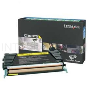 Тонер-картридж Lexmark c73x/x73x Return 10K Желтый