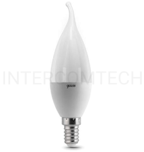 Лампа светодиодная GAUSS 104101107  LED Candle tailed E14 6.5W 2700K