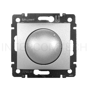Светорегулятор поворотный 40-400W для ламп накаливания (вкл поворотом) | 770261 | Legrand Valena Алюминий