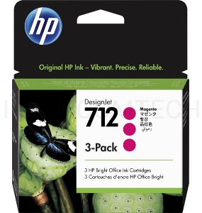 Картридж струйный HP 712 3ED78A пурпурный x3упак. (29мл) для HP DJ Т230/630