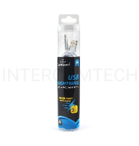Кабель Cablexpert для Apple CC-U-APUSB02S-3M, AM/Lightning, серия Ultra, длина 3м, серебристый, блистер