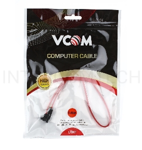 Кабель SATA интерфейсный 50см угловой разъем VCOM <VHC7666>
