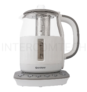 Чайник электрический Endever Skyline KR-364G, белый, мощность 1850 Вт, емкость 1,5 л, корпус из пластика, стекла и нержавеющей стали, 6 шт/уп.