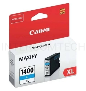 Картридж струйный CANON PGI-1400XL C Cyan голубой, 900 стр., для MAXIFY МВ2040/МВ2340