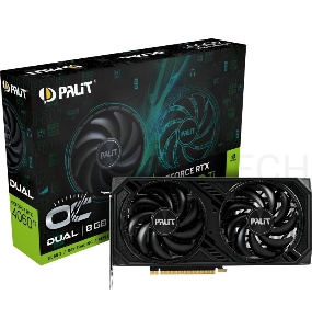 Видеокарта Palit RTX4060TI DUAL OC NVIDIA GeForce RTX 4060TI 8192Mb PCI-E 4.0  128 GDDR6 2685/9000 HDMIx1 DPx3 HDCP Ret