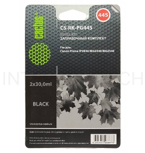 Заправочный набор Cactus CS-RK-PG445 черный для Canon Pixma MG2440/MG2540 (2*30ml)