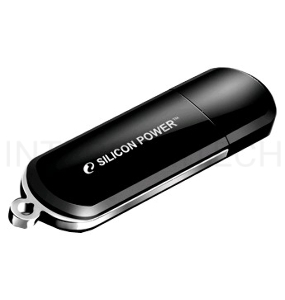Флеш Диск Silicon Power 32Gb LuxMini 322 SP032GBUF2322V1K USB2.0 черный