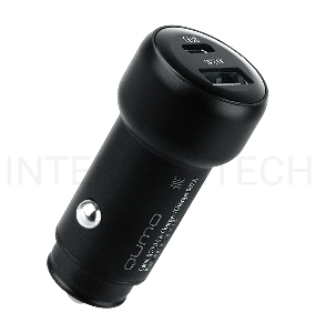 Автомобильное зарядное устройство Qumo PD (Charger 0080), Type C, черный