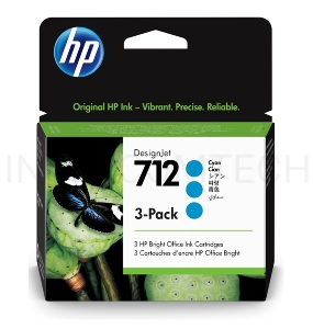 Картридж струйный HP 712 3ED77A голубой x3упак. (29мл) для HP DJ Т230/630