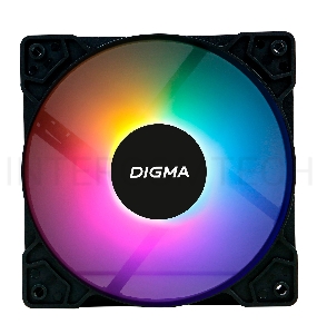 Вентилятор Digma DFAN-FRGB1 120x120x25mm 3-pin 4-pin (Molex)23dB 125gr LED Ret