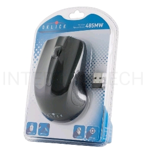 Мышь Oklick 485MW черный оптическая (1200dpi) беспроводная USB (2but)