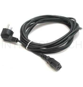 Кабель питания Cord Power Gembird/Cablexpert PC-186 / 1.8м, Schuko- C13, 6А, черный, с зазем.