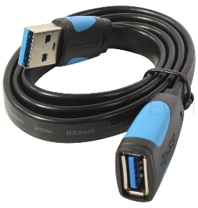 Кабель-удлинитель Vention USB 3.0 AM/AF - 0.5м плоский
