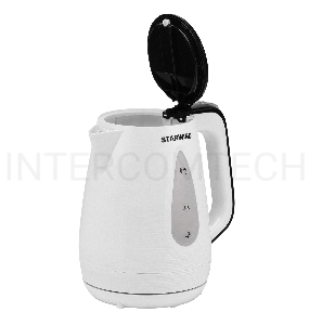 Чайник электрический Starwind SKP3213 1.7л. 2200Вт белый/черный (корпус: пластик)