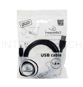 Кабель Gembird PRO CCP-USB2-AM5P-6 USB 2.0 кабель для соед. 1.8м  А-miniB (5 pin)  позол.конт., пакет 