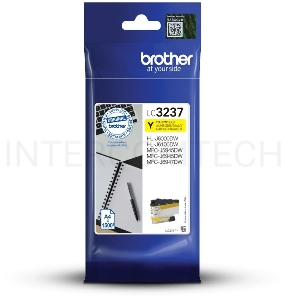Картридж Brother струйный LC3237Y желтый 1500 стр. для HLJ6000DW, MFCJ5945DW, MFCJ6945DW