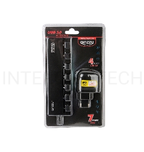Концентаратор HUB GR-388UAB Ginzzu USB 3.0/2.0 7 port + adapter
