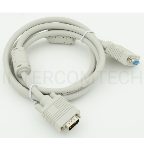 Кабель-удлинитель VGA VGA HD15 (m)/VGA HD15 (f) 1.8м феррит.кольца экран.