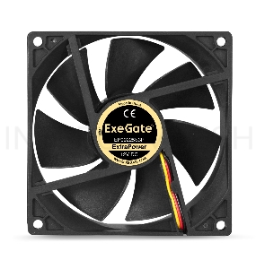 Вентилятор ExeGate ExtraPower EP09225S3P, 92x92x25 мм, подшипник скольжения, 3pin, 2200RPM, 24dBA