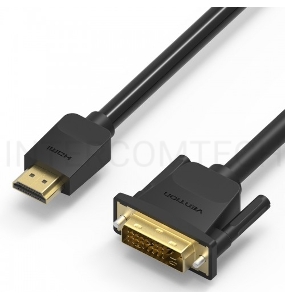 Кабель Vention HDMI 19M/DVI-D Dual link 25M - 3 м