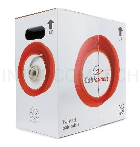 Кабель FTP Cablexpert FPC-5004E кат.5e медь многож. экран, 305м pullbox, серый