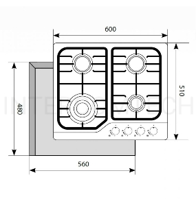 Панель варочная газовая LEX GVS 640 IX