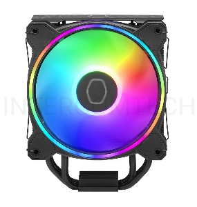 Кулер для процессора Cooler Master Hyper 212 Halo Black (150W, 4-pin, 154mm, tower, Al/Cu, fans: 1x120mm/51.88CFM/27dBA/2050rpm, Black, 1700/1200/115x/AM4/AM5)