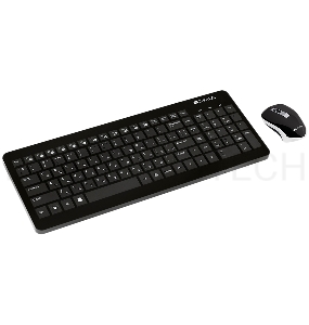 Клавиатура + мышь беспроводная Canyon wireless combo-set, (комплект), Черный CNS-HSETW3-RU