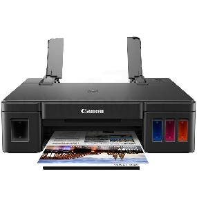 Принтер Canon PIXMA G1411, 4-цветный струйный СНПЧ A4, 8.8 (5 цв) изобр./мин, 4800x1200 dpi, подача: 100 лист., USB, печать фотографий, печать без полей (Старт.чернила 12000 стр черные, 7000 стр CMY цветные)