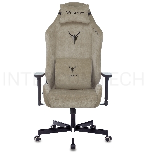 Кресло игровое Knight N1 Fabric бежевый Light-21 с подголов. крестовина металл
