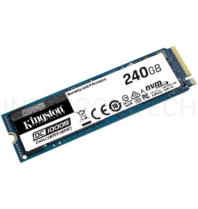 Накопитель SSD Kingston Enterprise SSD   240G DC1000B M.2 2280 Enterprise NVMe Gen3 x4 (R3400/W600MB/s) (Data Center)
